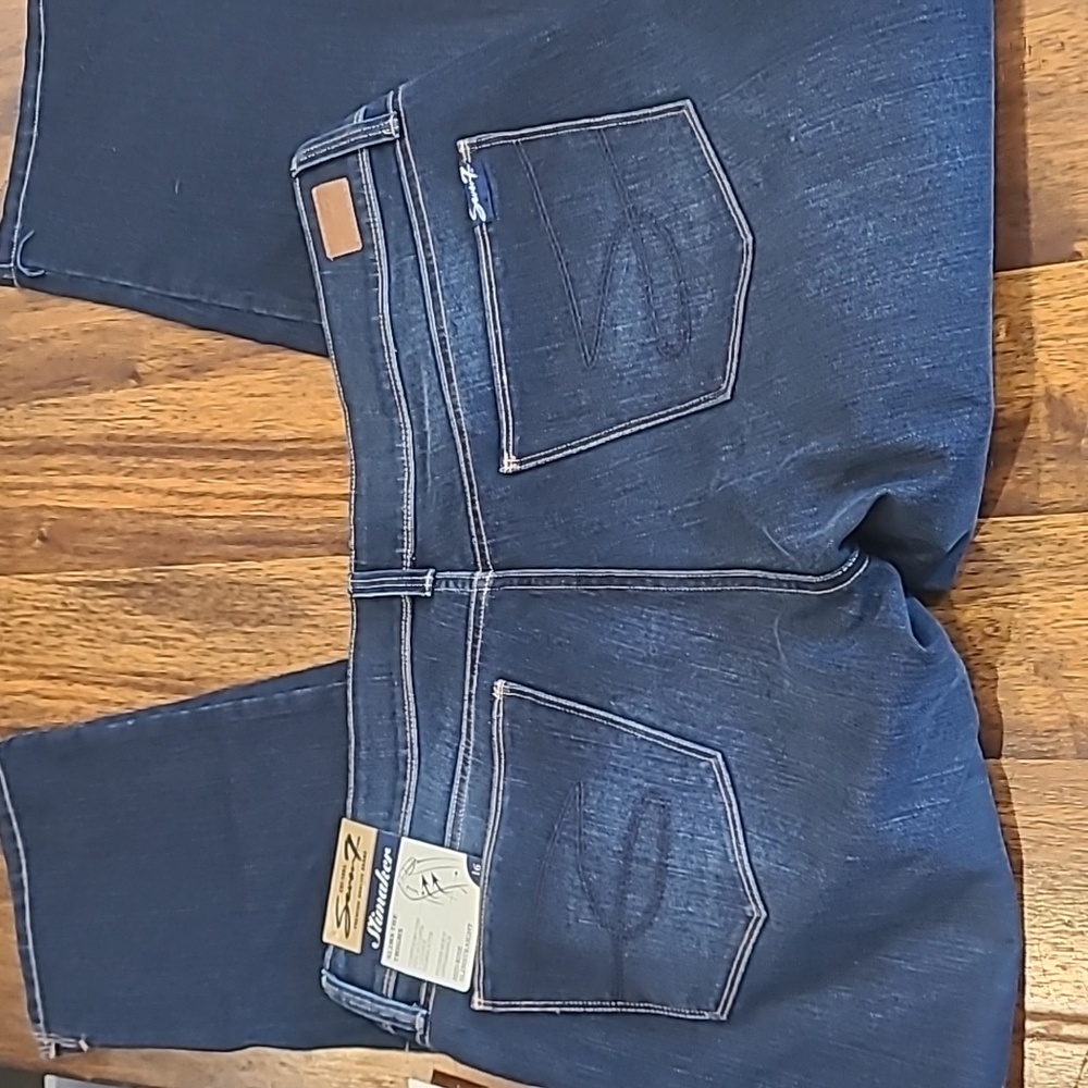Seven7  Dark Wash Jeans size 16 Limited Edition Slimaker - Picture 4 of 11